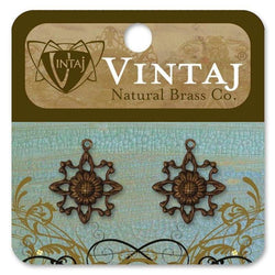 Vintaj 13X12mm Heart Leaf - Lilly Grace Crafts