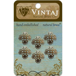 Vintaj 16mm Filigree Bead Cap - Lilly Grace Crafts