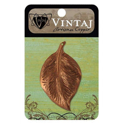 Vintaj 54x32.5mm Mission Leaf - Lilly Grace Crafts