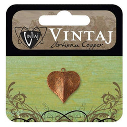 Vintaj 17x16mm Classic Nouveau Leaf - Lilly Grace Crafts