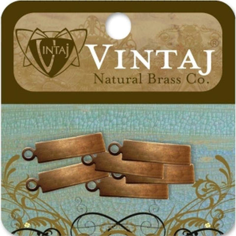 Vintaj 21mm Rectangle Tag - Lilly Grace Crafts