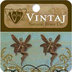 Vintaj 25x17mm Whimsical Fairy - Lilly Grace Crafts