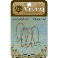 Vintaj 26 X 11mm Arched Ear Wire - Lilly Grace Crafts