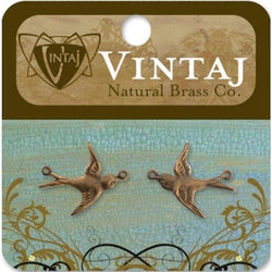 Vintaj 19 x 17mm Flying Bird - Lilly Grace Crafts