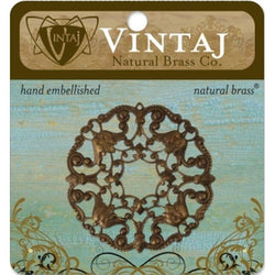 Vintaj Ornate Wreath W/Hole - Lilly Grace Crafts