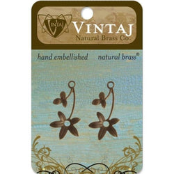 Vintaj 30mm Violet Sprig - Lilly Grace Crafts