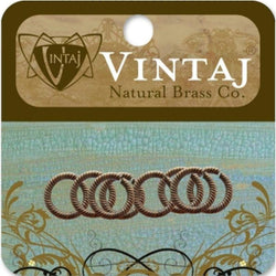 Vintaj 9.5mm Etched Jump Ring - Lilly Grace Crafts