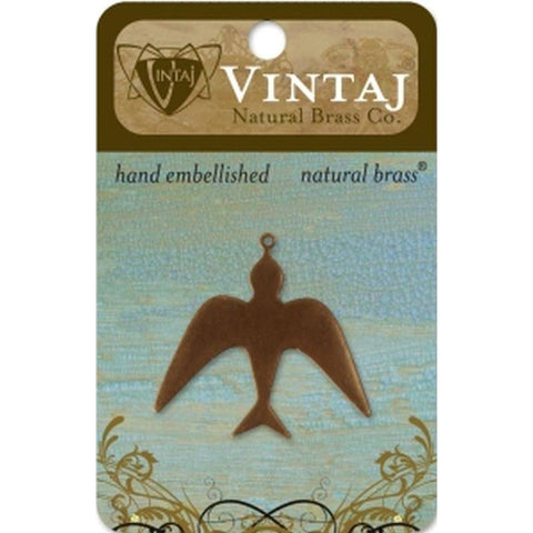 Vintaj 36x36.5mm Skyward Bird - Lilly Grace Crafts