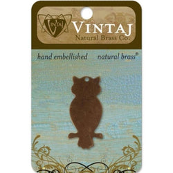 Vintaj 42x20mm Perched Owl - Lilly Grace Crafts