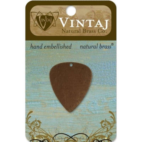 Vintaj 31x26.5mm Guitar Pick - Lilly Grace Crafts