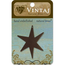 Vintaj 47x42mm Large North Star - Lilly Grace Crafts