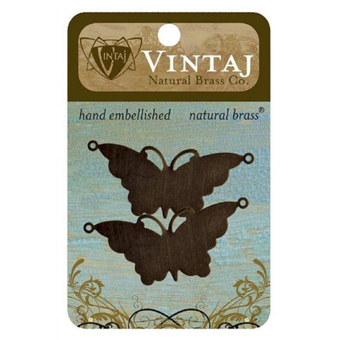 Vintaj 47x21mm Suspended Butterfly - Lilly Grace Crafts