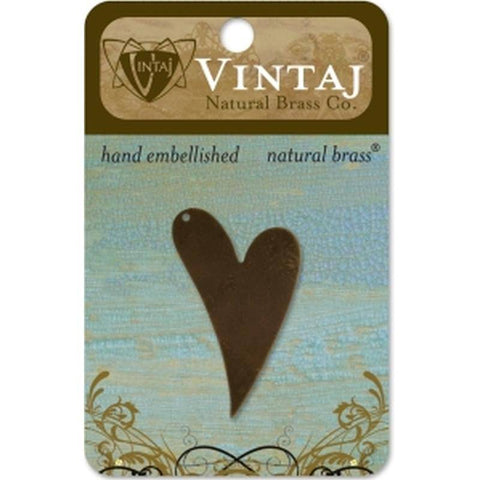 Vintaj 41x24mm Artisan Heart - Lilly Grace Crafts