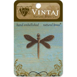 Vintaj 30x35mm Queen Dragonfly - Lilly Grace Crafts