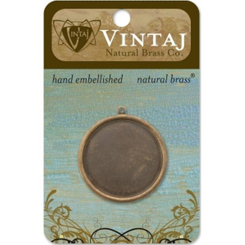 Vintaj 32mm Circle Bezel - Lilly Grace Crafts