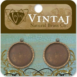 Vintaj 21mm Bamboo Bezel - Lilly Grace Crafts