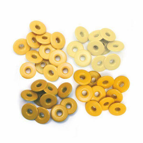 We R Memory Keepers Wide Eyelets - Aluminum Yellow - Lilly Grace Crafts