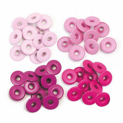 We R Memory Keepers Wide Eyelets - Aluminum Pink - Lilly Grace Crafts