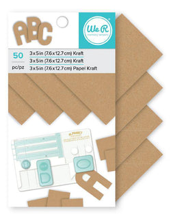 We R Memory Keepers Paper Pad Kraft 50 Sheets - Lilly Grace Crafts