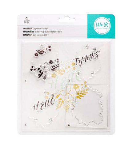 We R Memory Keepers We R Memory Keepers - Layered Stamps - Banner - Lilly Grace Crafts