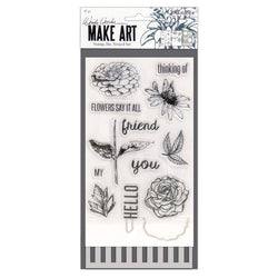 Ranger Industries Flowers Say It All - Make Art Stamp, Die, Stencil Sets - Lilly Grace Crafts