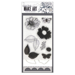 Ranger Industries Country Flowers - Make Art Stamp, Die, Stencil Sets - Lilly Grace Crafts