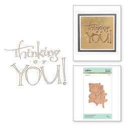 Spellbinders Faux Script Thinking of You