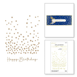 Spellbinders Slimline Confetti Background