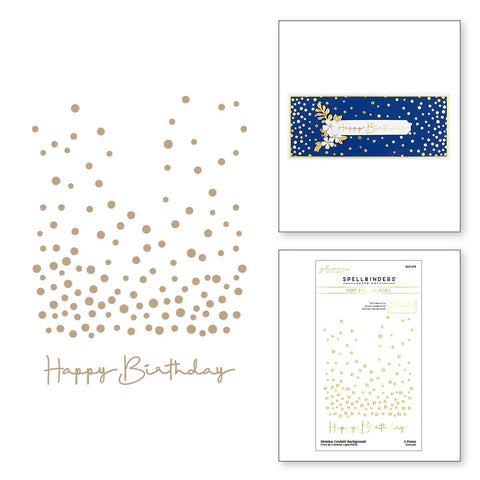 Spellbinders Slimline Confetti Background