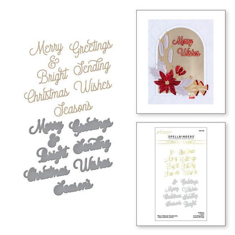 Spellbinders Merry Glimmer Sentiments