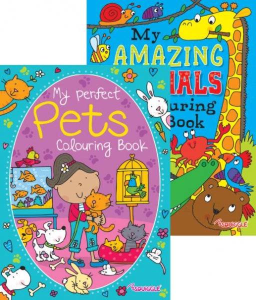 Amazing Animals & Pets Colouring Books - Lilly Grace Crafts
