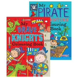 Pirates & Knights Colouring Books - Lilly Grace Crafts