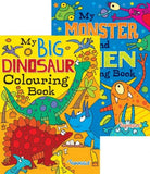 Alien Monsters & Dinosaurs Colouring Books - Lilly Grace Crafts