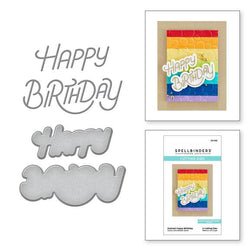 Spellbinders Stylized Happy Birthday