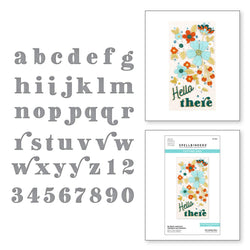 Spellbinders Be Bold Lowercase Alphabet and Numbers