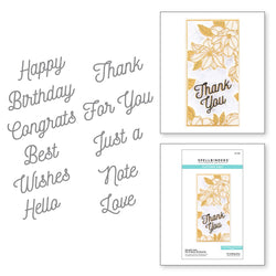 Spellbinders Smooth Lines Mix & Match Sentiments