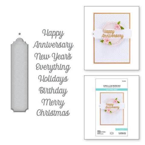 Spellbinders Happy Occasion Words