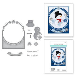 Spellbinders Let it Snowman A2 Cardfront
