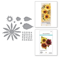 Spellbinders Sunflower and Ladybugs