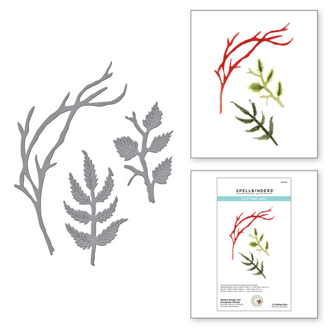 Spellbinders Winter Bough and Evergreen Shrubs