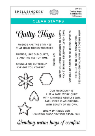 Spellbinders Quilty Hugs Sentiments