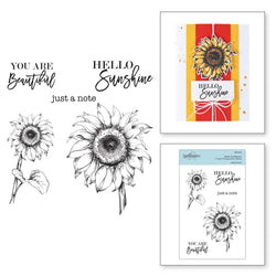Spellbinders Hello Sunflower Clear Stamp