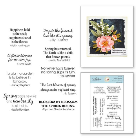 Spellbinders Spring Quotes