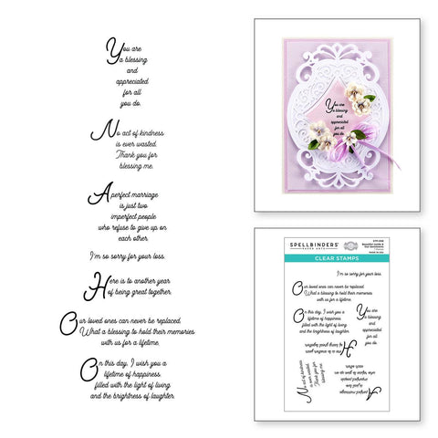 Spellbinders Beautiful Inside and Out Sentiments