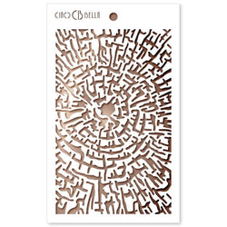 Ciao Bella Papers 5"x8" Stencil Cross Section - CBMS048 - Lilly Grace Crafts