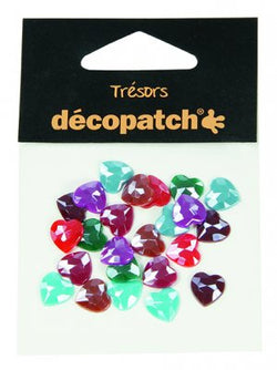 DecoPatch Pack of 24 hearts, 1cm – Pearl - CLDPBJ023 - Lilly Grace Crafts