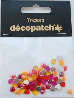 DecoPatch Pack of 60 hearts, 0.5cm –Yell - CLDPBJ018 - Lilly Grace Crafts