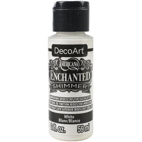 DecoArt White Enchanted Shimmer - 2Oz. - CLDADES01-2OZ - Lilly Grace Crafts