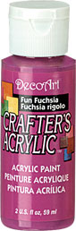 DecoArt Fun Fuchsia Crafters Acrylic 2oz - CLDCA99-2OZ - Lilly Grace Crafts