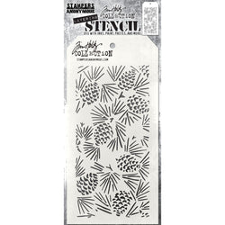 Stampers Anonymous Pinecones - Tim Holtz Layering Stencil - AGTHS164 - Lilly Grace Crafts